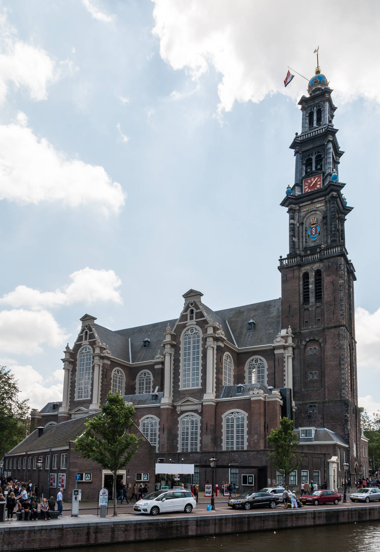 Amsterdam Westerkerk Day Photography Background
