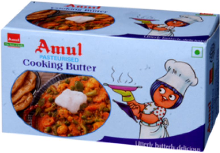 Amul Cooking Butter Packaging PNG