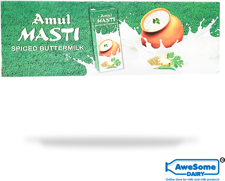 Amul Masti Spiced Buttermilk Advertisement PNG