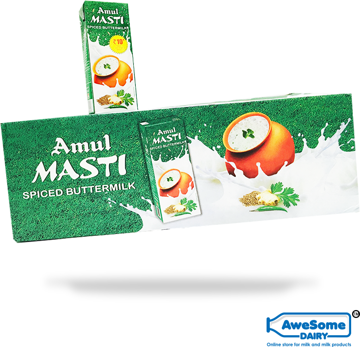 Amul Masti Spiced Buttermilk Advertisement PNG