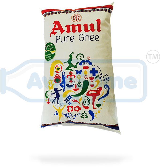 Amul Pure Ghee Packaging PNG