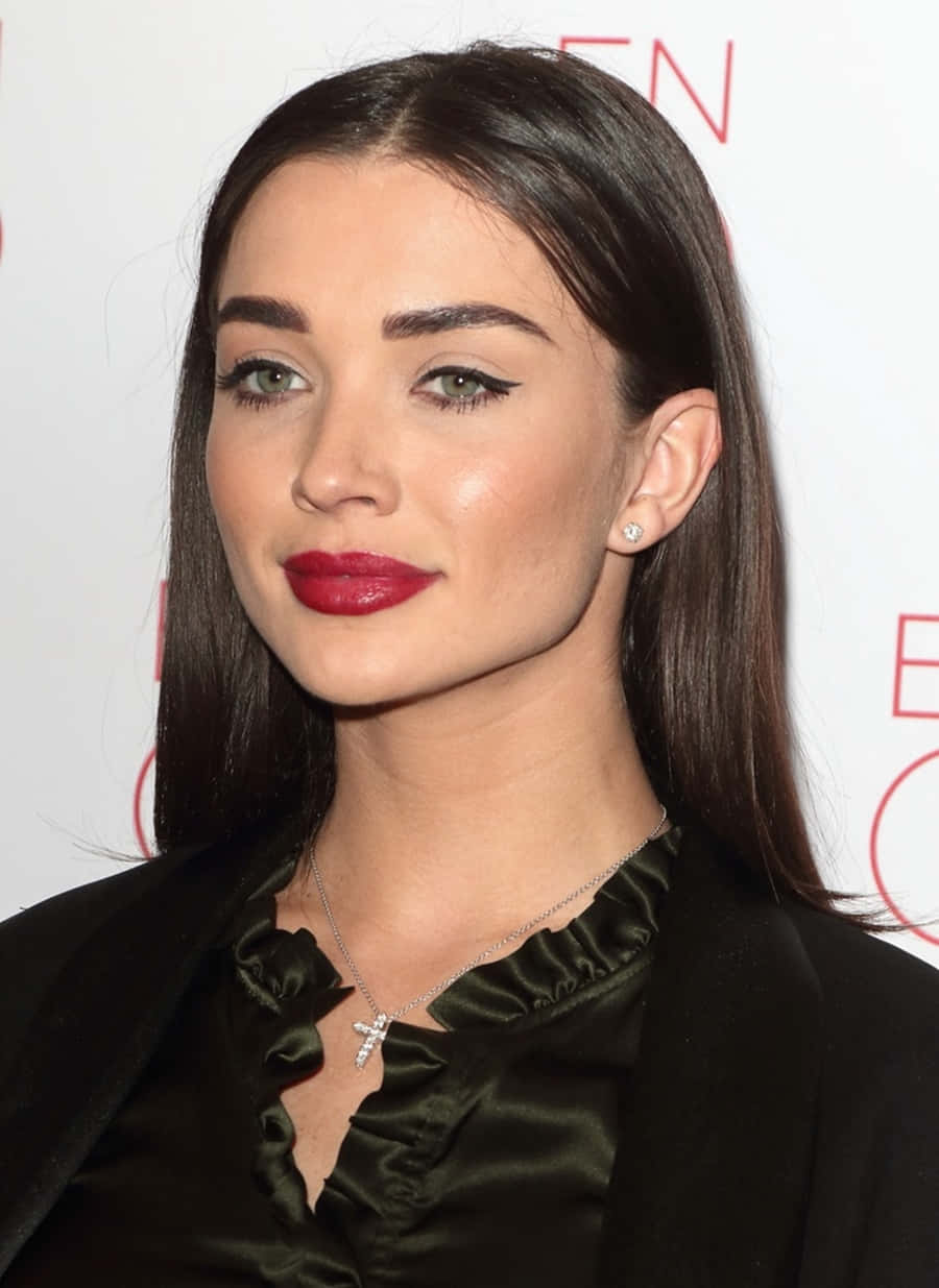 Amy Jackson Red Lipstick Event Appearance Wallpaper