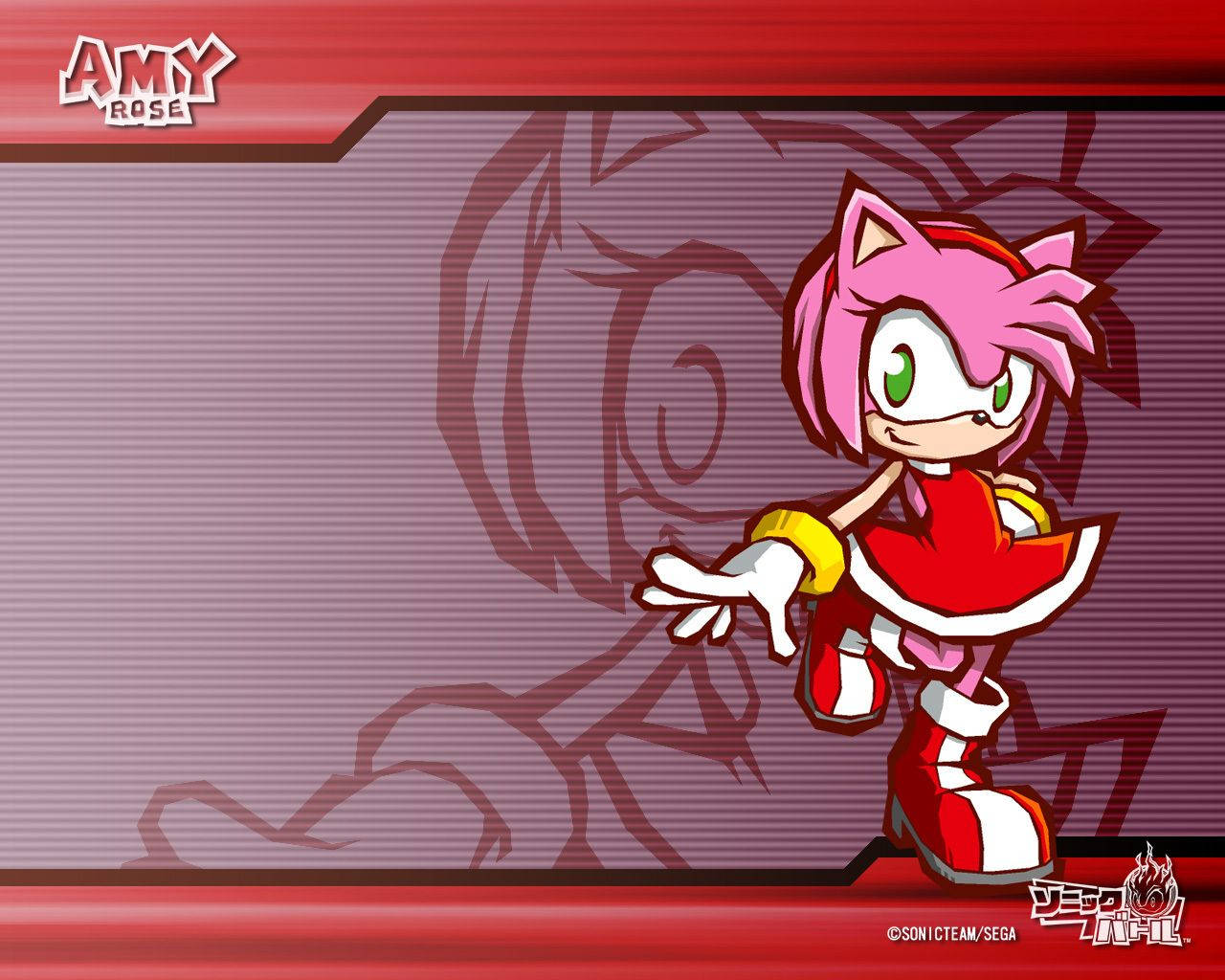Amy Rose Sonic Battle Hero