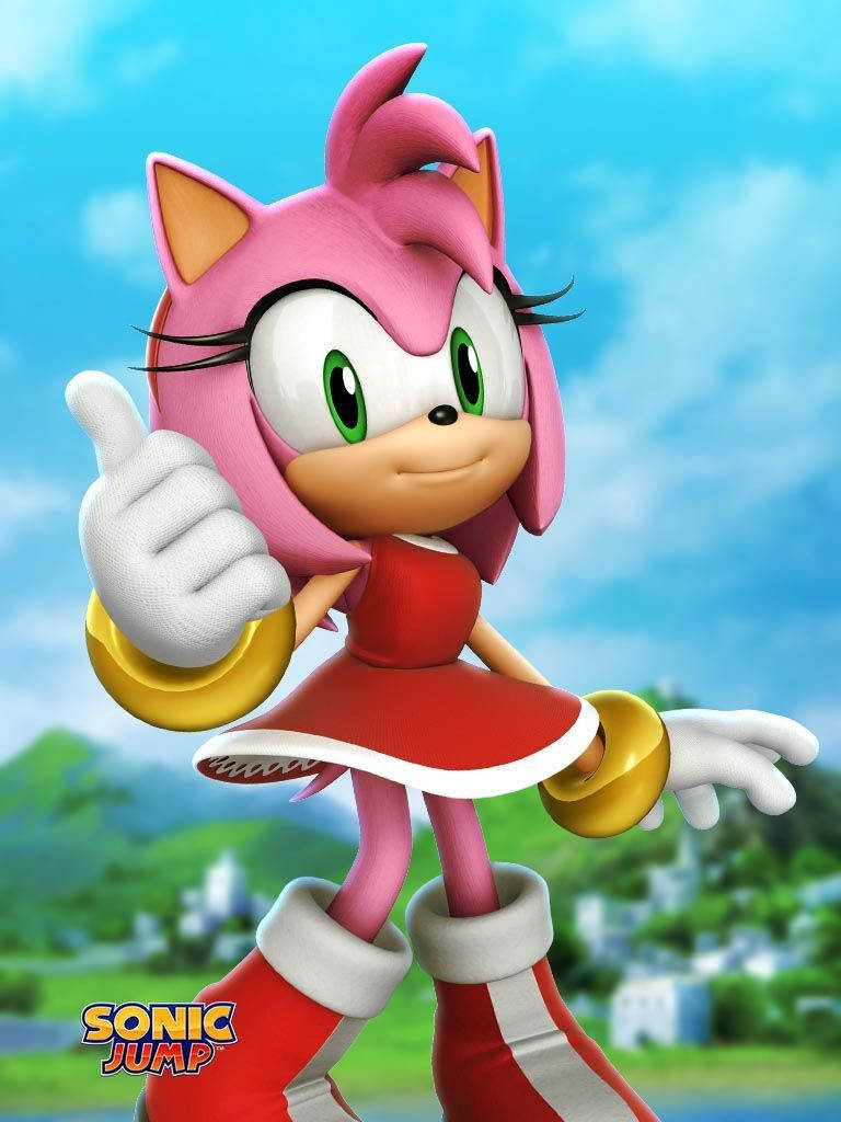 Amy Rose Sonic Jump Character