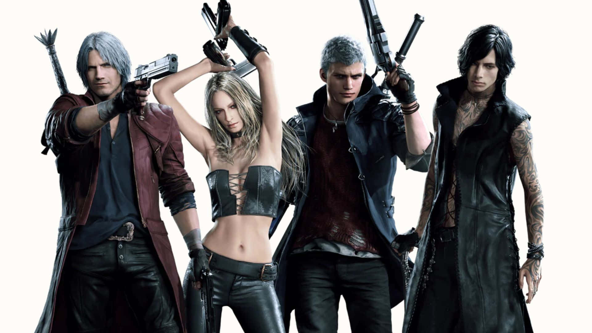 An Action-filled Scene From The Popular Game, Devil May Cry (dmc). Wallpaper