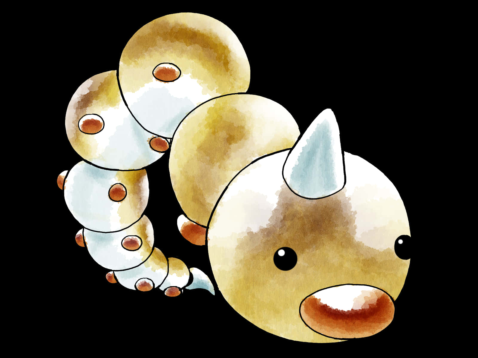 An Animated Weedle In The Pokemon World Wallpaper