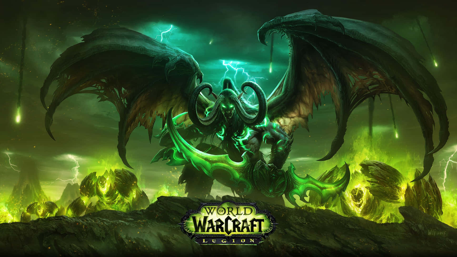An Epic Duel In The World Of Warcraft: The Burning Crusade Expansion Wallpaper