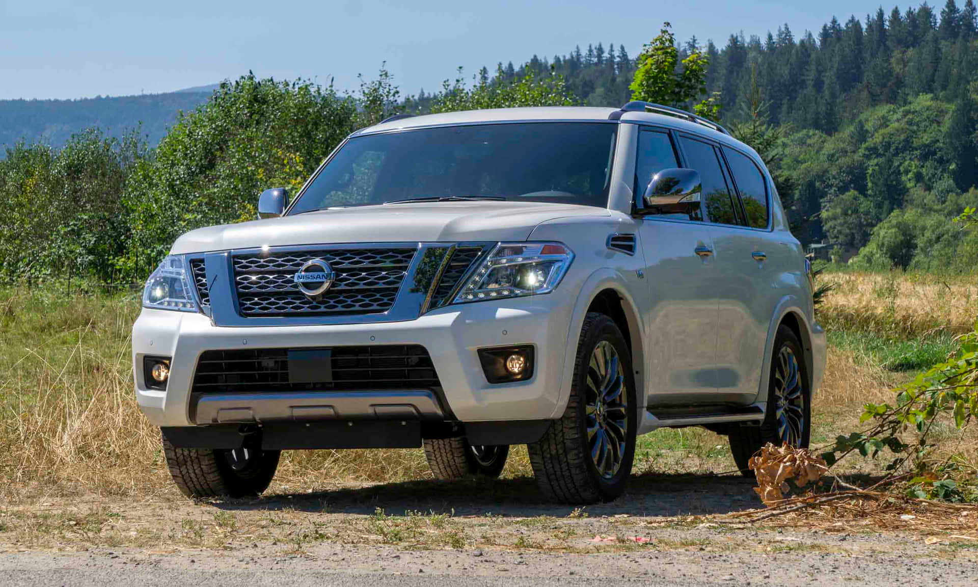 An Epitome Of Power And Luxury - The Mighty Nissan Armada Suv Wallpaper