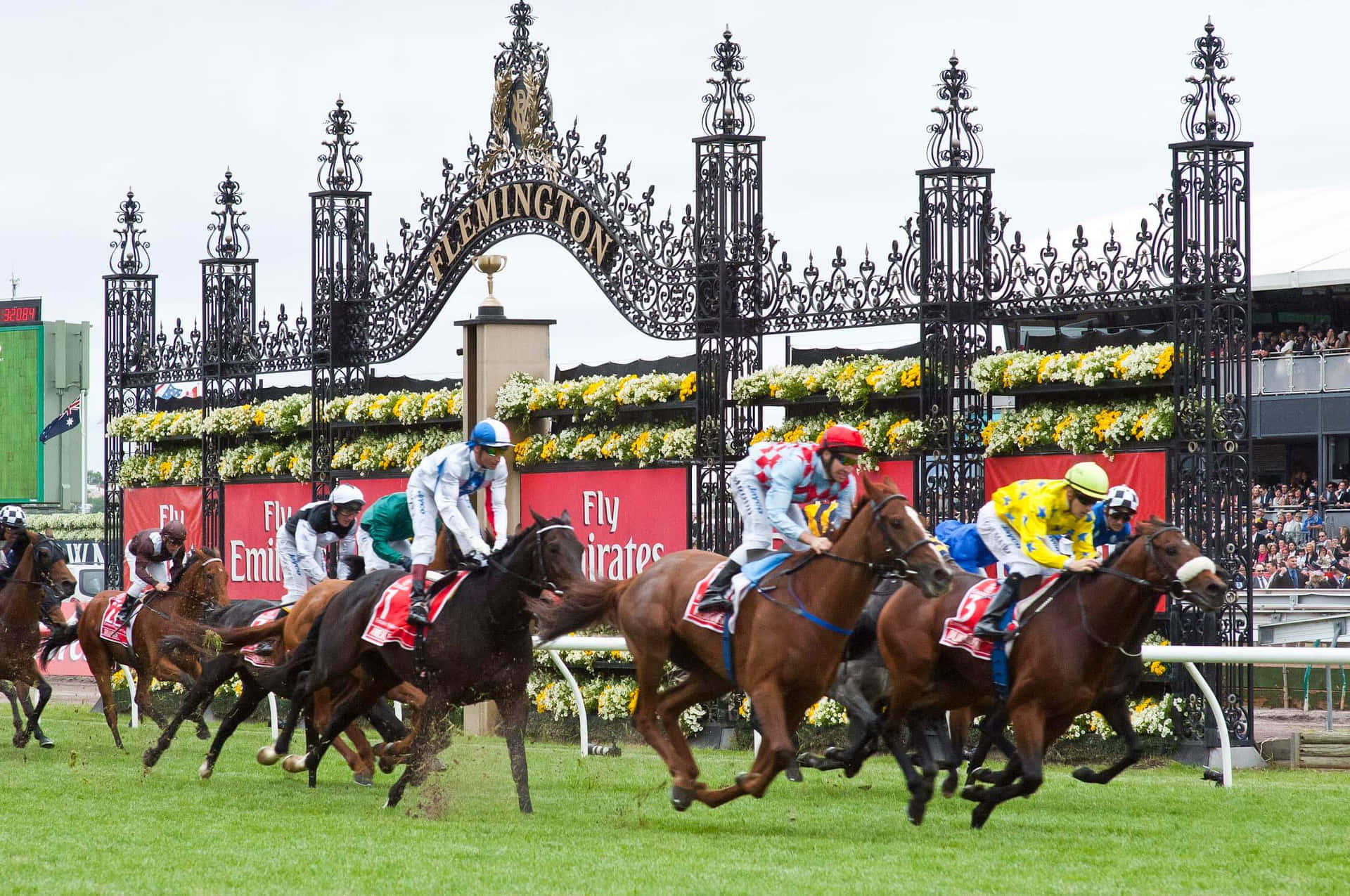 An Exciting Day At The Melbourne Cup Race Wallpaper