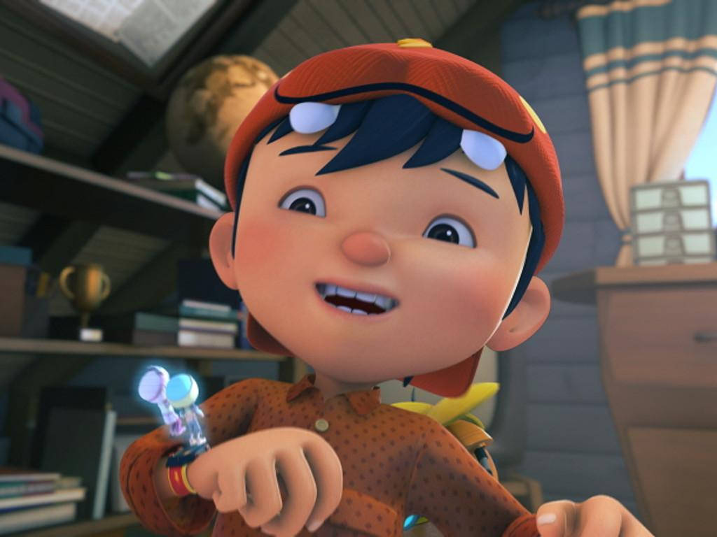 An Exciting Moment From Boboiboy Series Wallpaper