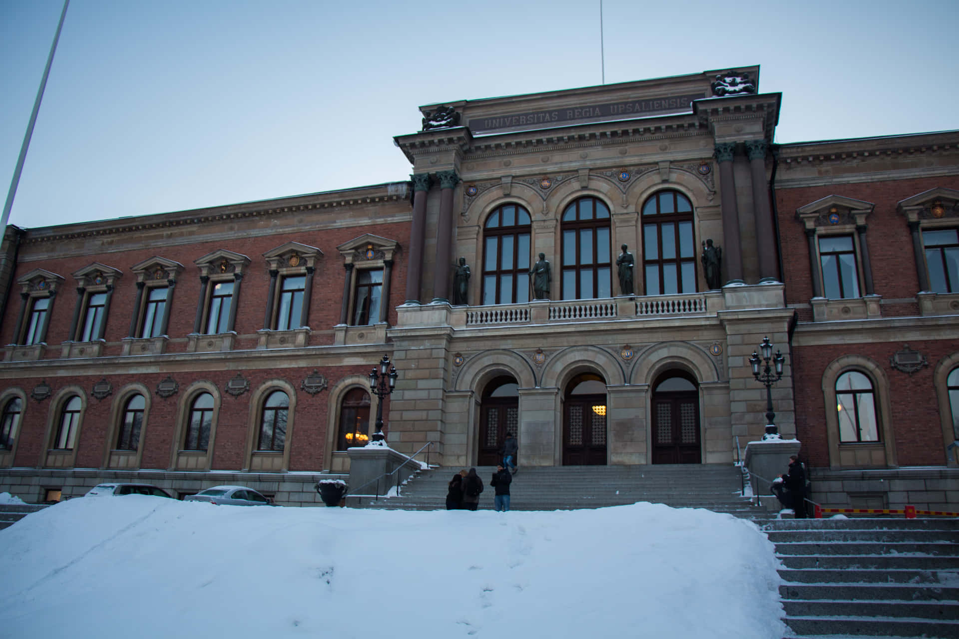 An Idyllic Winter's Day In Uppsala, Sweden Wallpaper