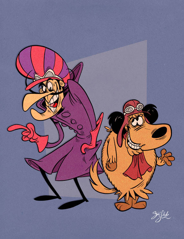 An Illustration Of The Hilarious Hanna-barbera Character, Muttley. Wallpaper