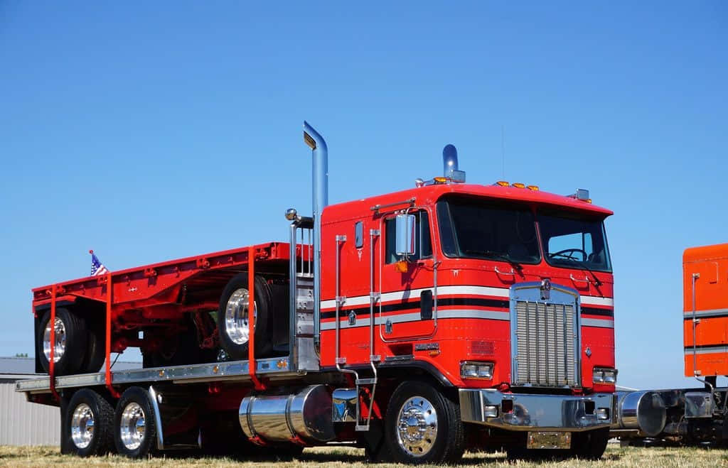 An Impressive Ride With The Kenworth K100 Wallpaper