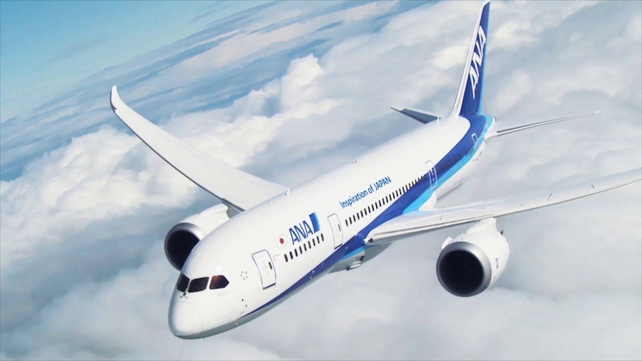 Ana Plane Beyond The Clouds Background