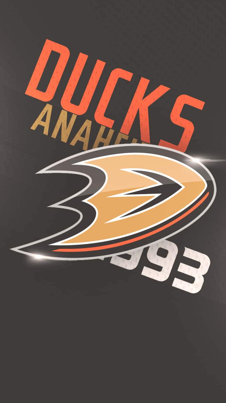 Anaheim Ducks Logo On A Black Background