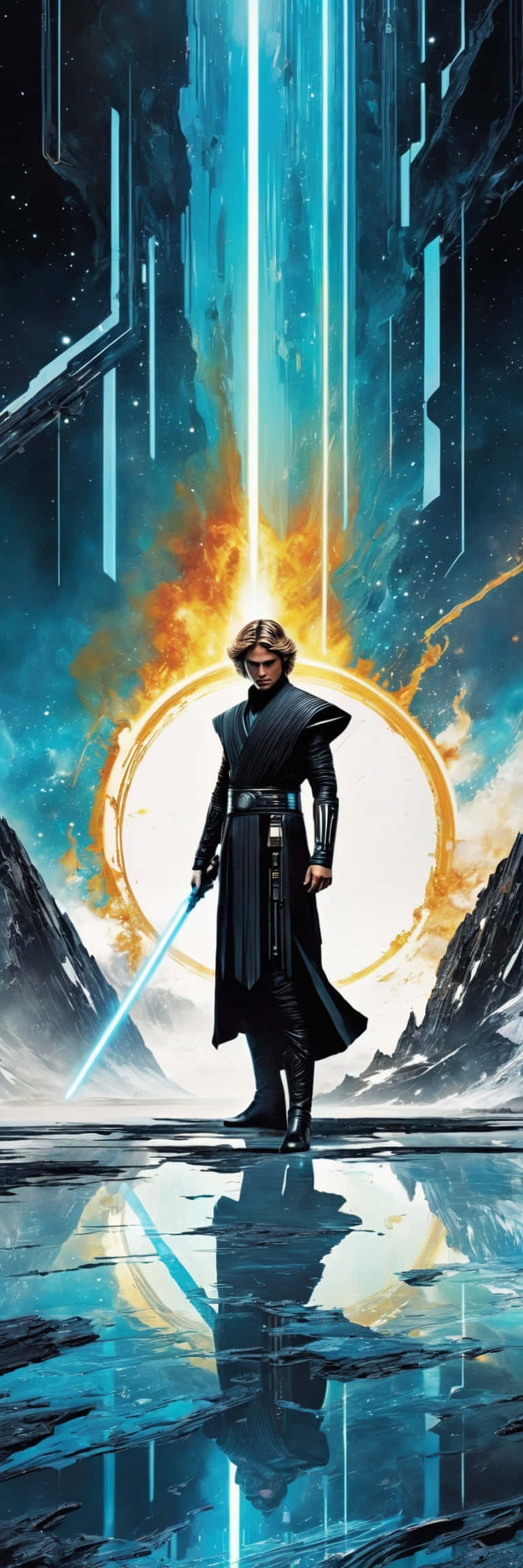 Anakin Skywalker Jedi Portrait Wallpaper