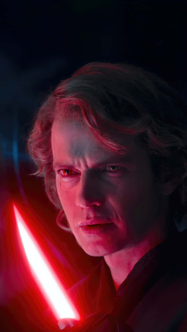 Anakin Skywalker Red Lightsaber Glow Wallpaper