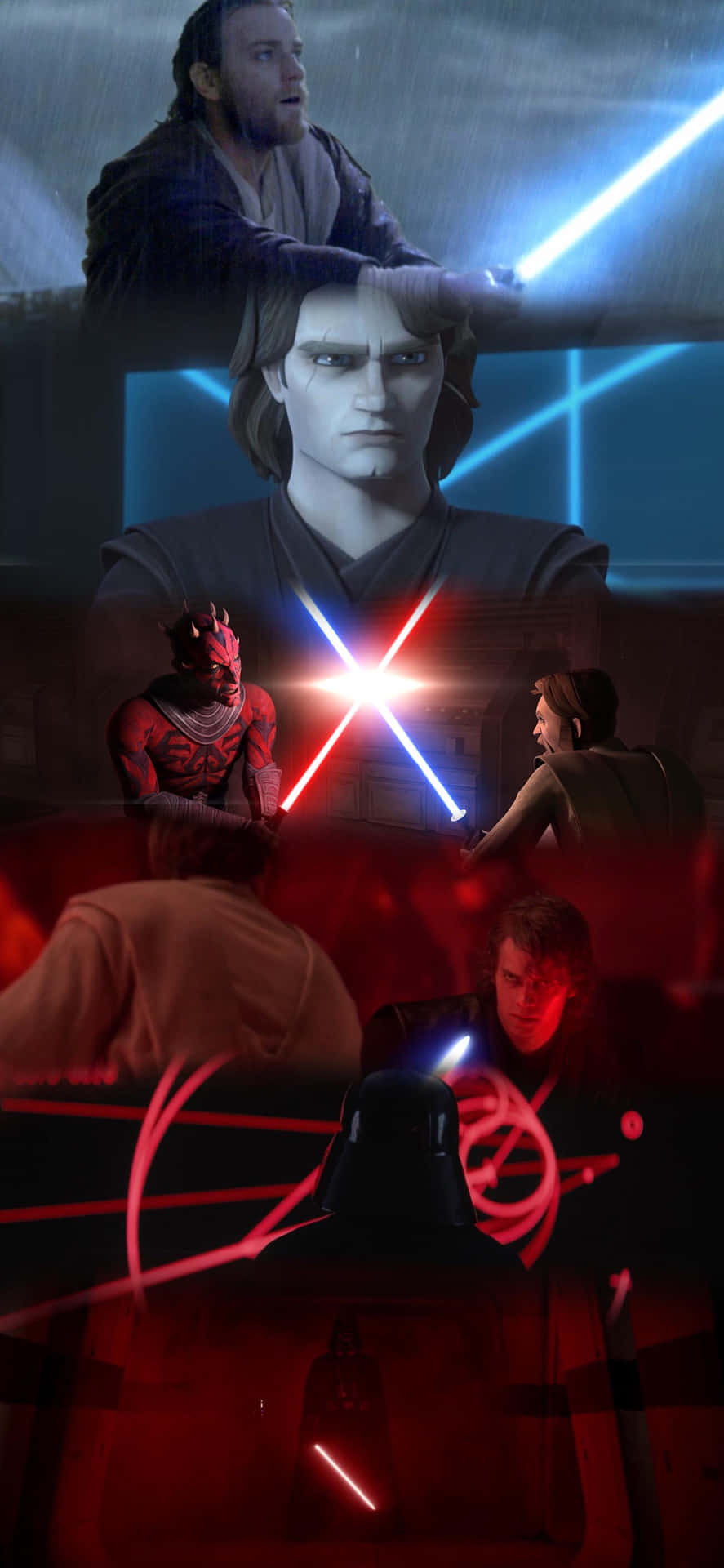 Anakin Skywalker Transformation Journey Wallpaper