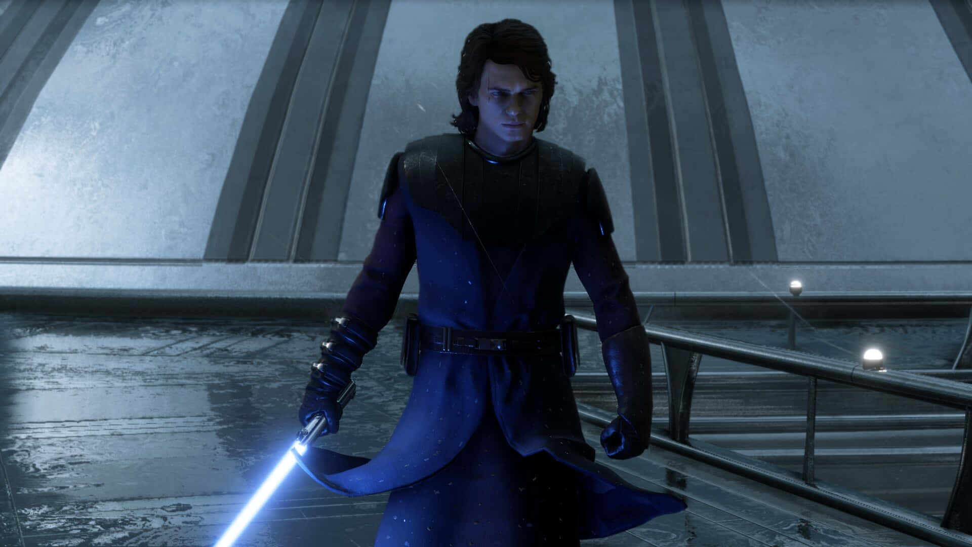 Anakin With Lightsaber Wallpaper