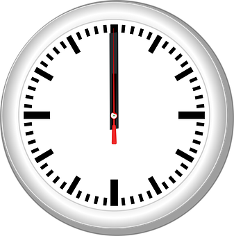 Analog Clock Face Graphic PNG