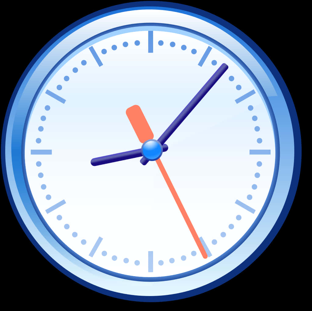 Analog Clock Illustration PNG