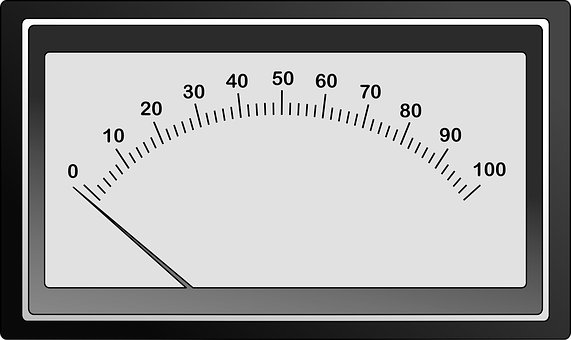 Analog Dial Meter Display PNG