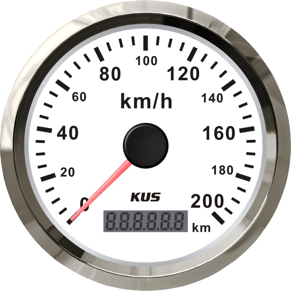 Analog Digital Speedometer Display PNG