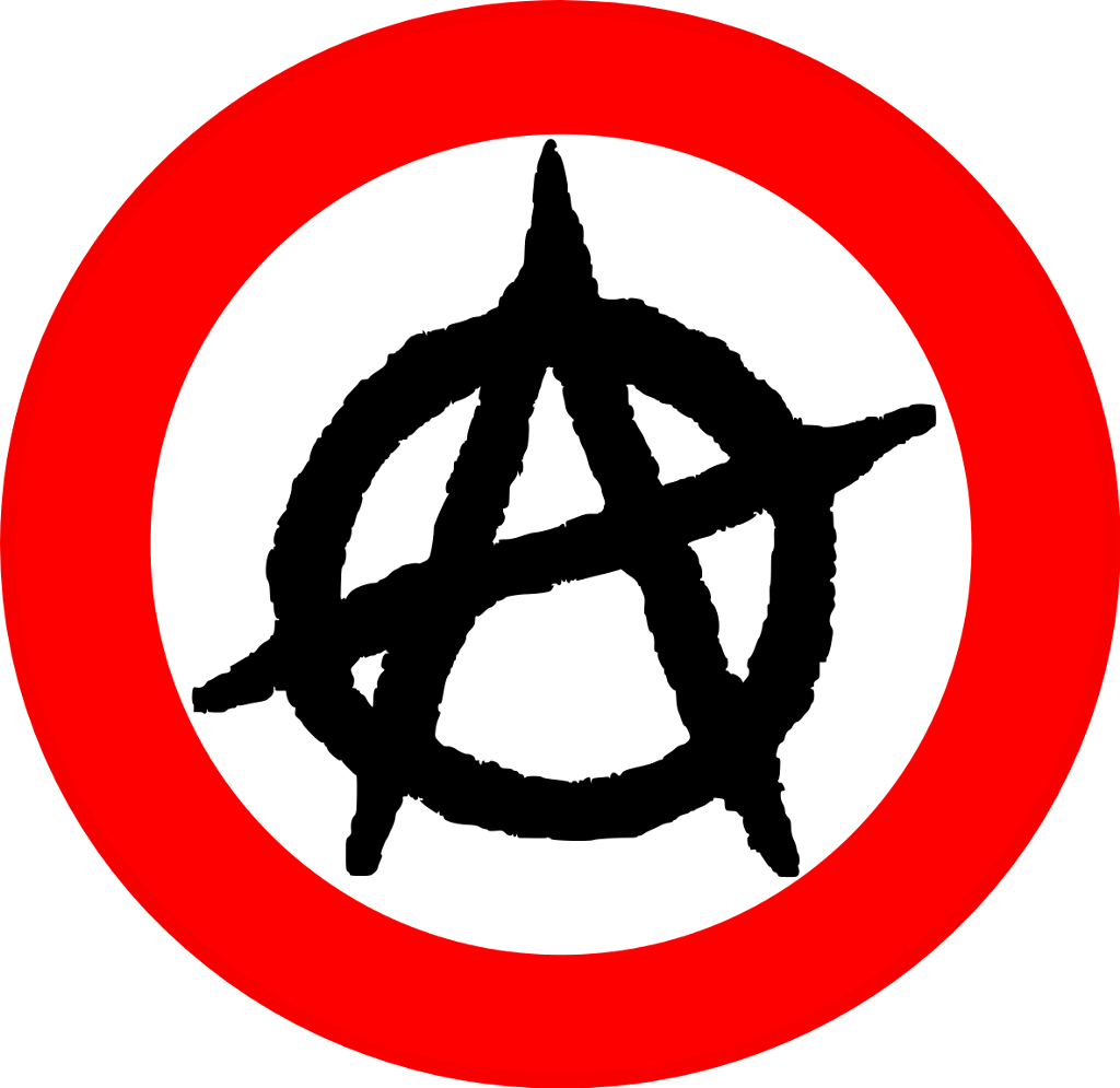 Anarchy Symbol Red Circle PNG