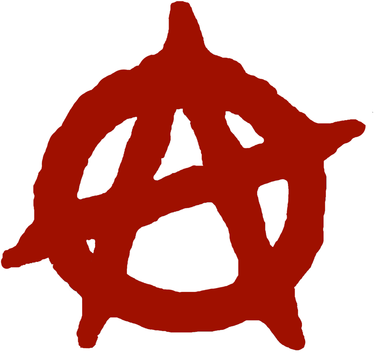 Anarchy Symbol Redon Blue PNG