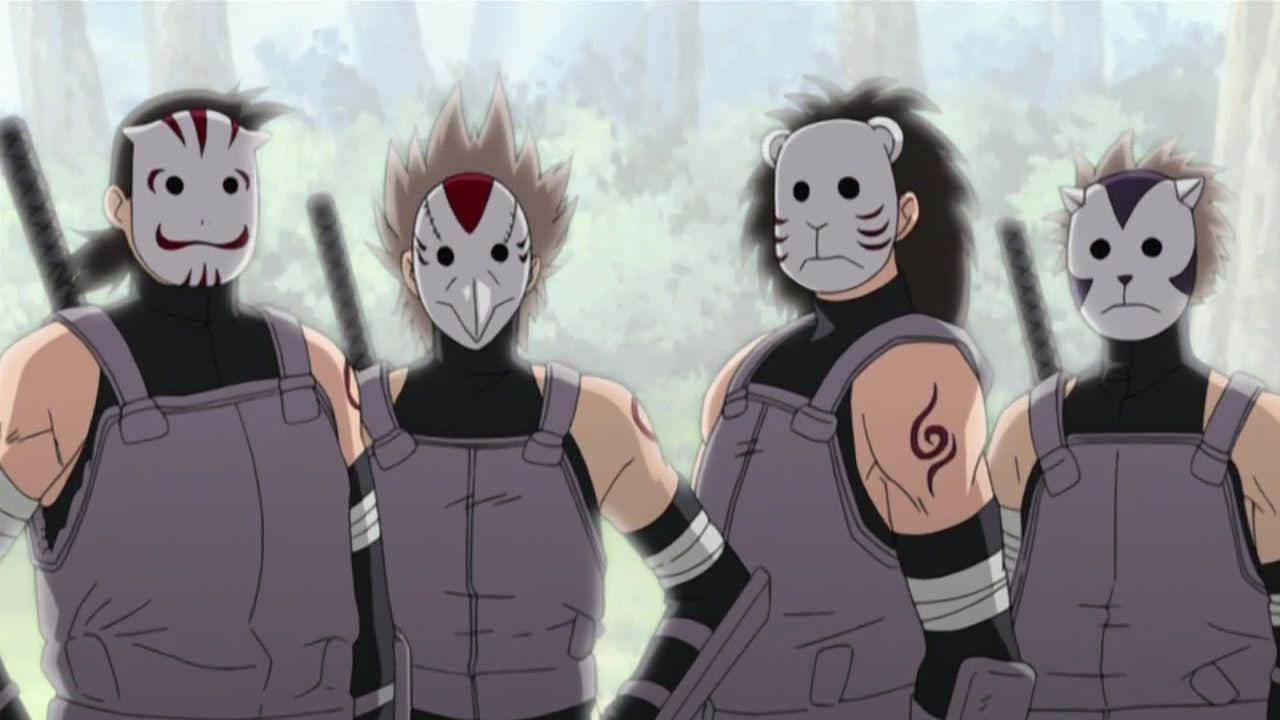 Anbu Black Ops agents ready for an intense mission Wallpaper