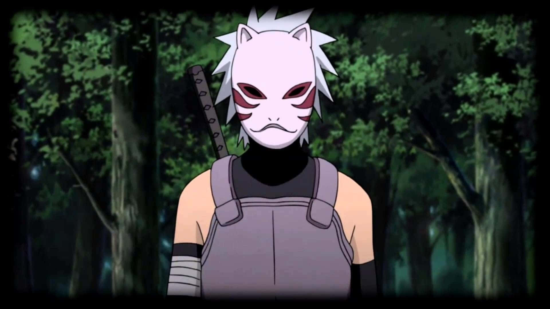 Mysterious ANBU Black Ops in Action Wallpaper