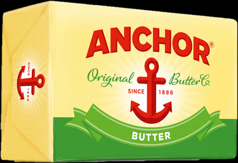 Anchor Butter Packaging Design PNG