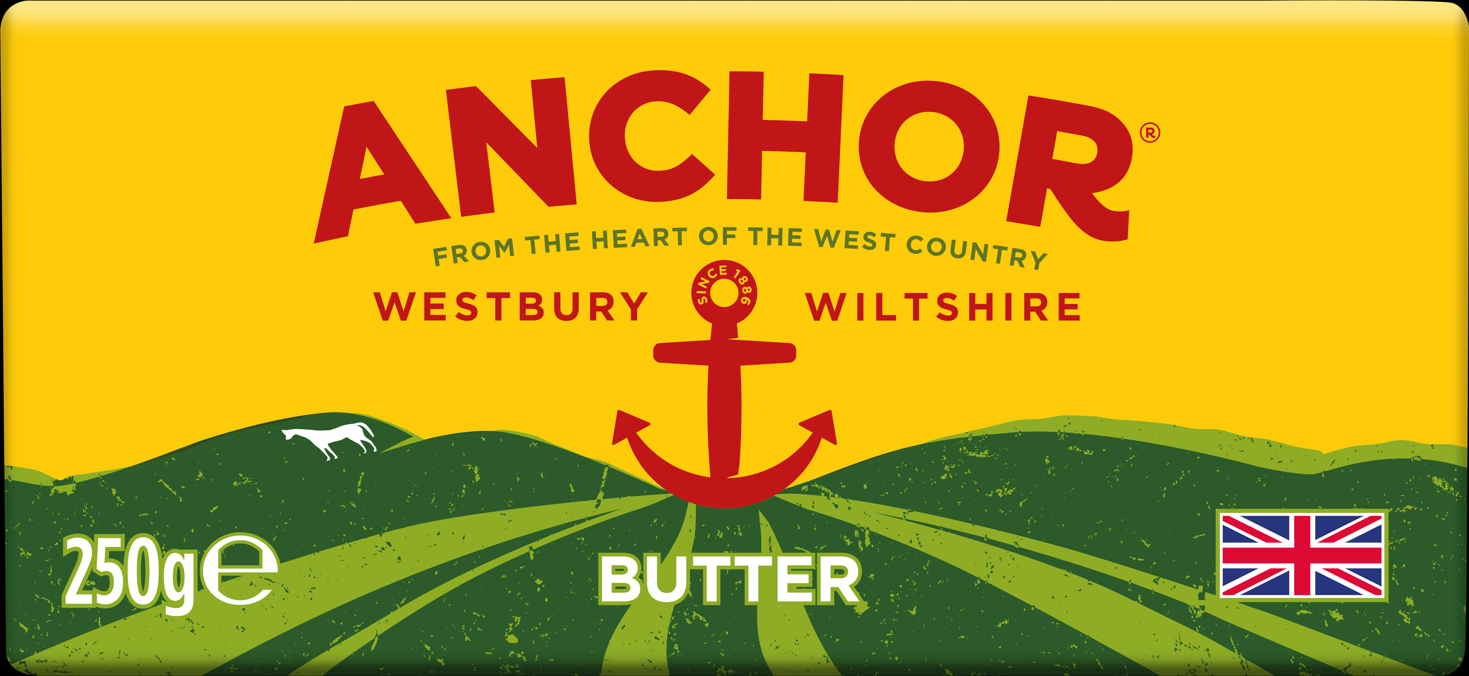 Anchor Butter Packaging Design PNG