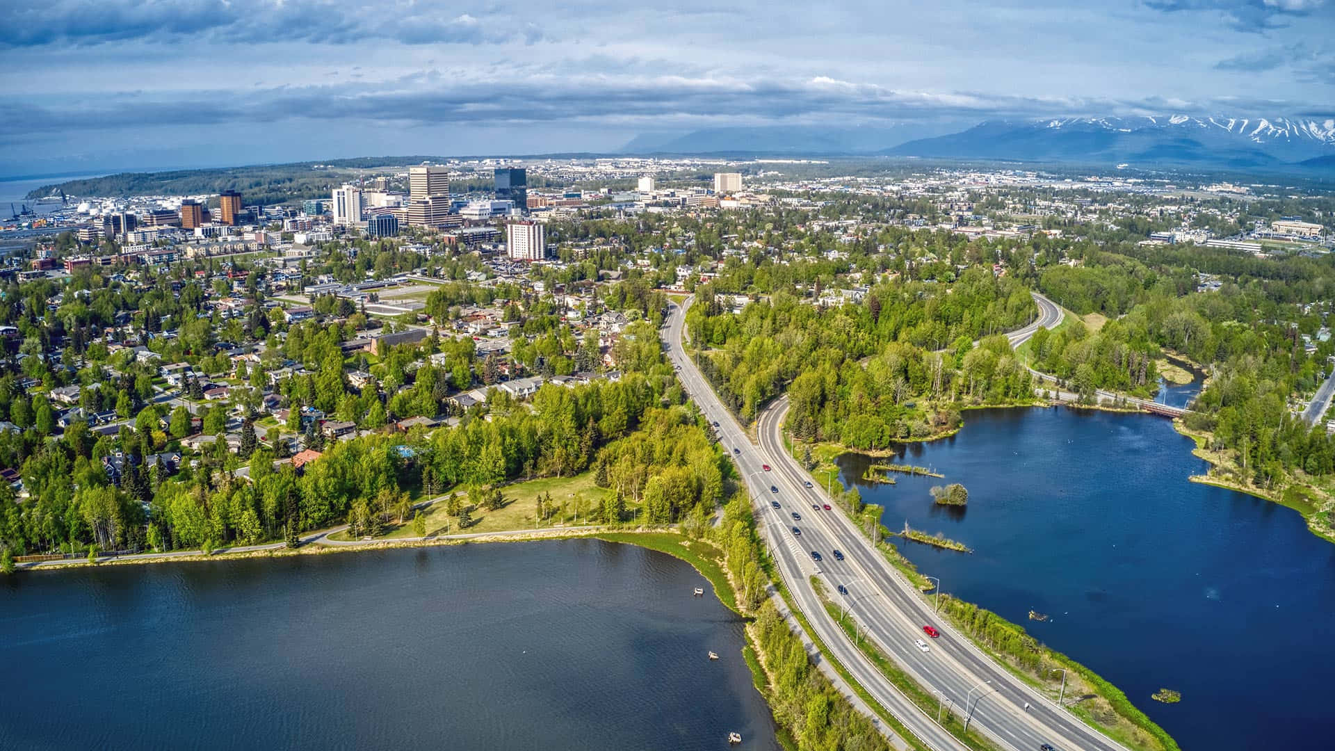 Anchorage Alaska Aerial View Picture