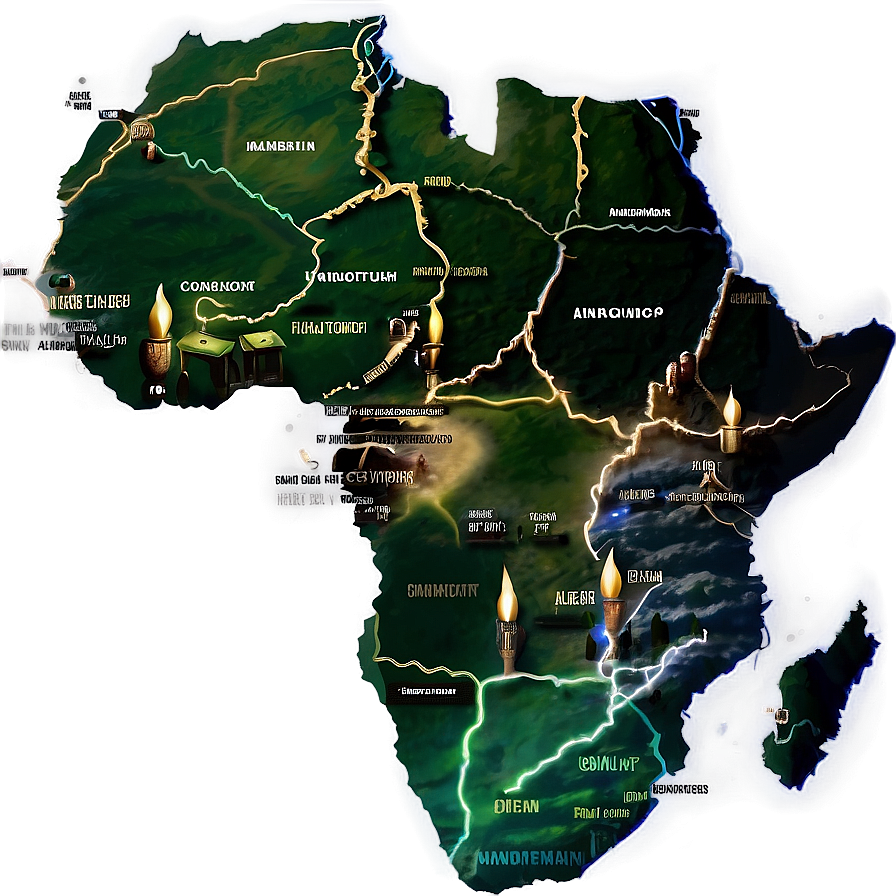 Ancient African Kingdoms Map Png Ydi PNG