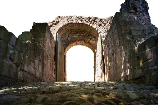 Ancient Archway Nighttime PNG