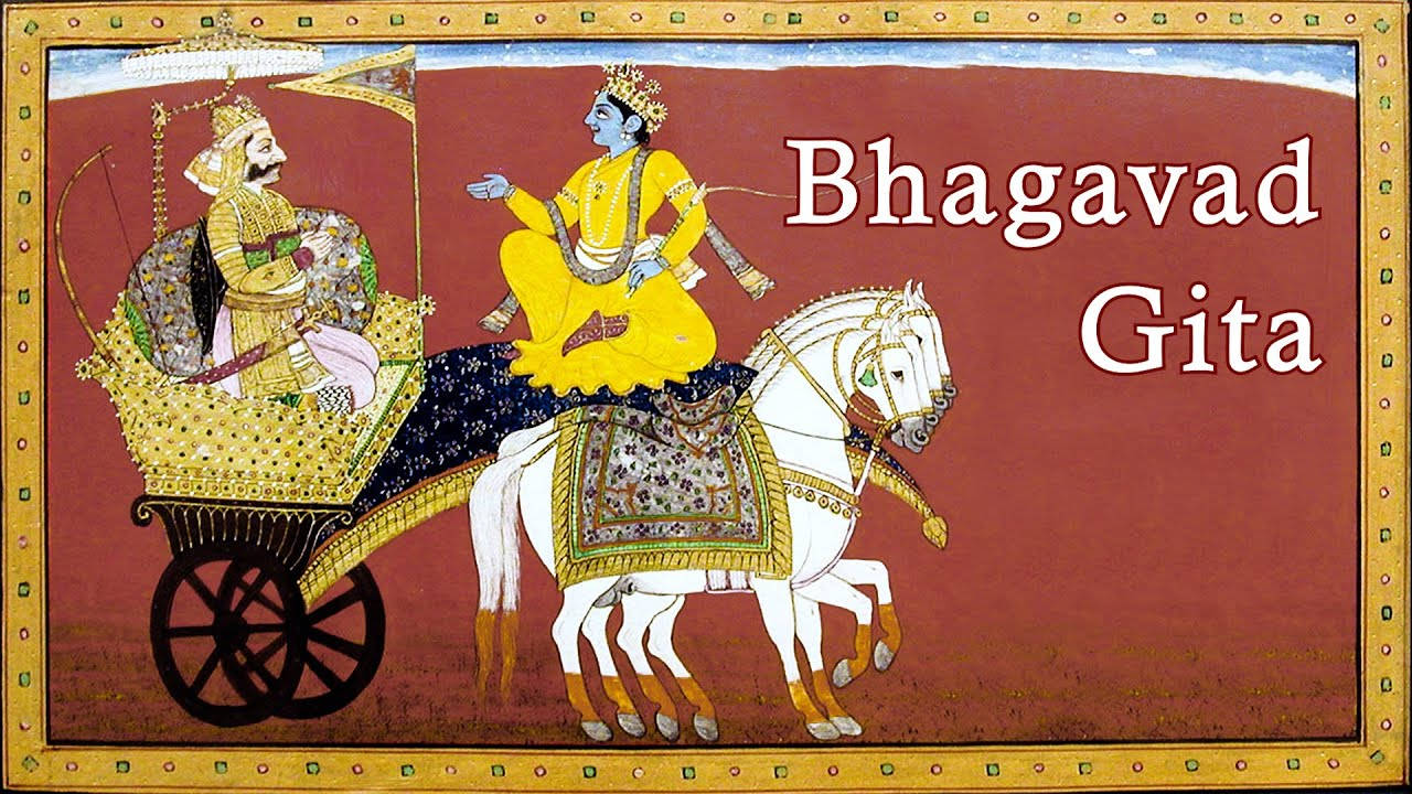 Gamle Bhagavad Gita-kunst skaber det perfekte bagtæppe. Wallpaper