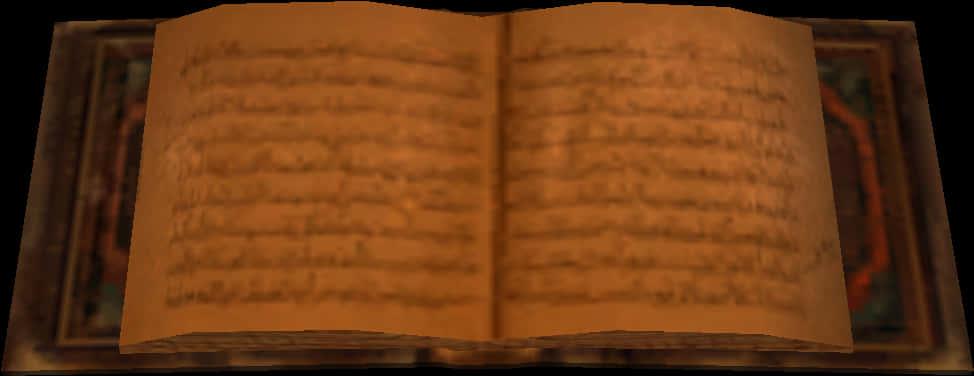 Ancient Book Spread PNG