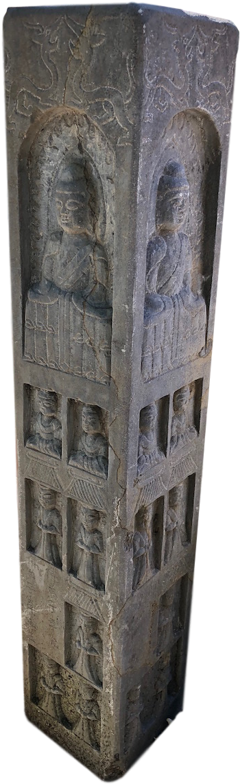 Ancient Carved Stone Pillar PNG