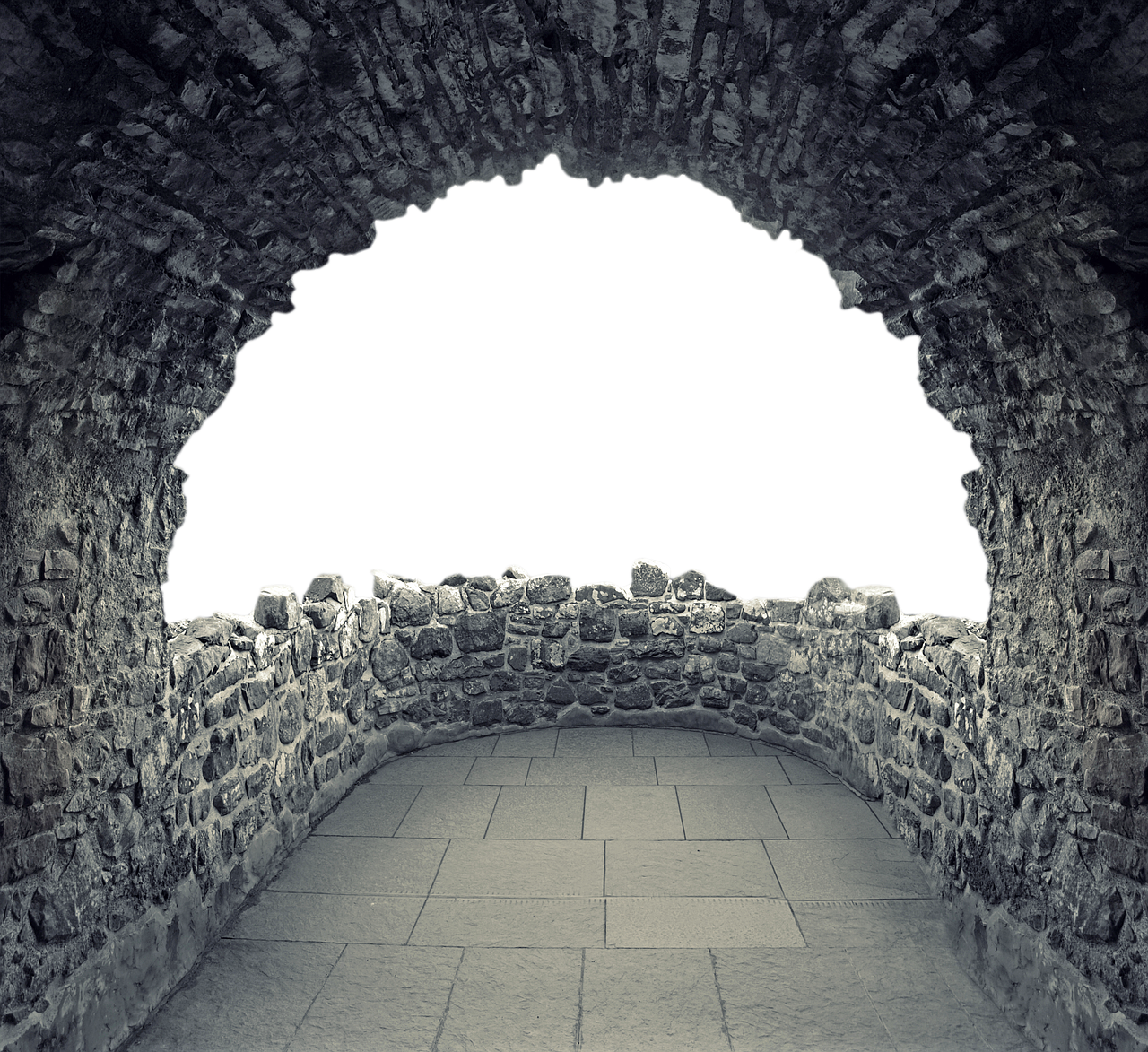 Ancient Castle Archway Stone Structure PNG