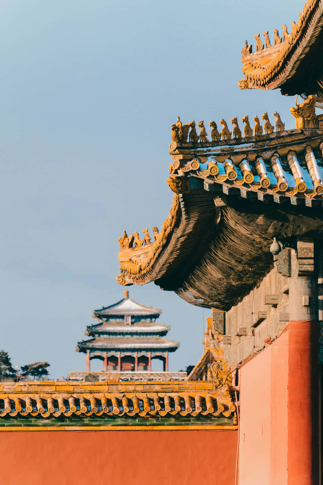 Ancient Chinese Architecture Details Wallpaper