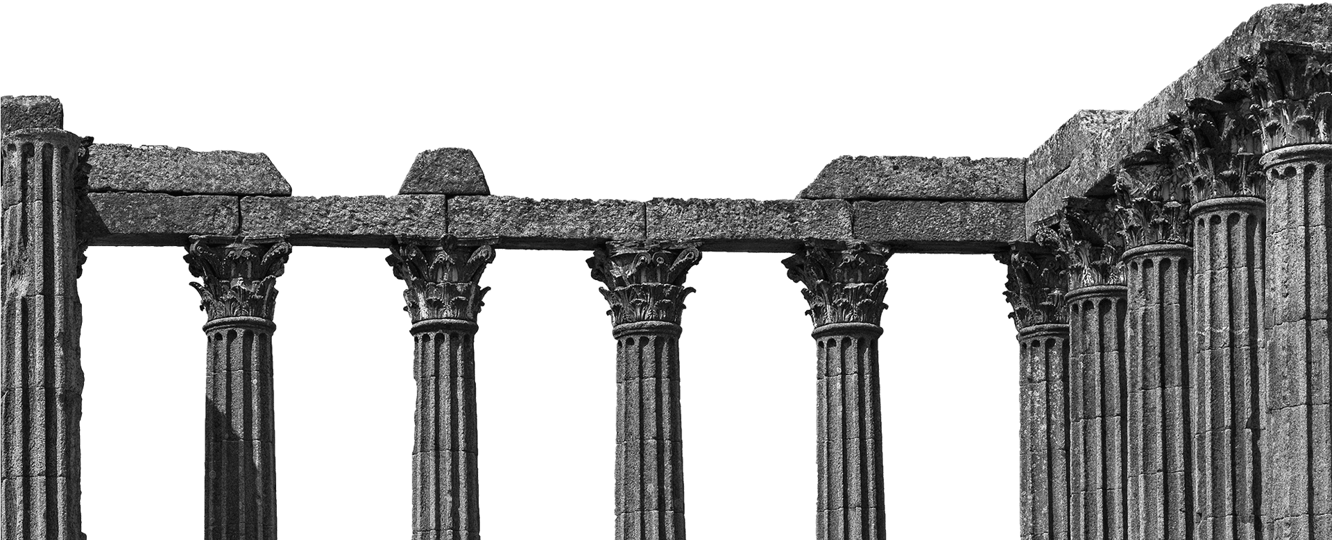 Download Ancient Corinthian Columns Sky Background