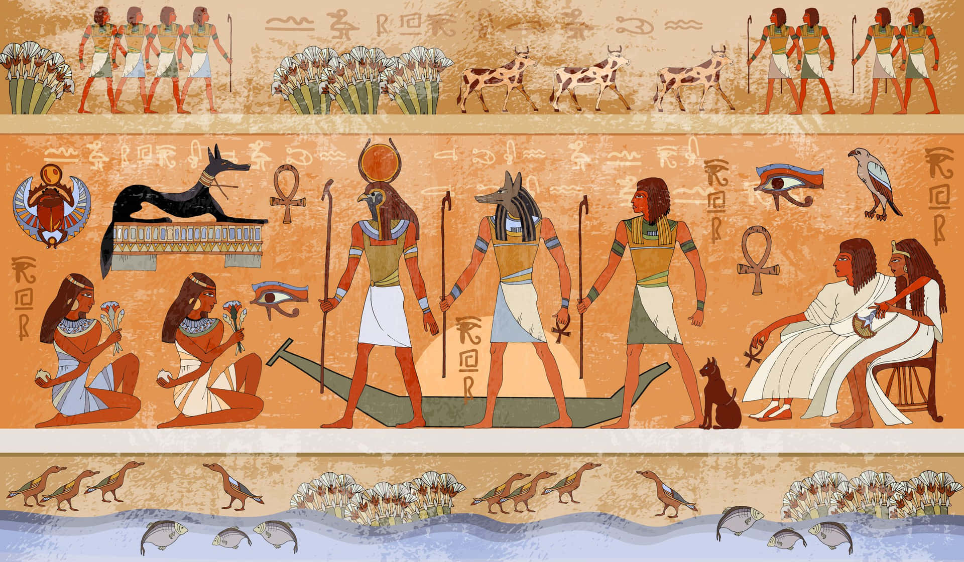 Altesägypten 2267 X 1322 Hintergrund
