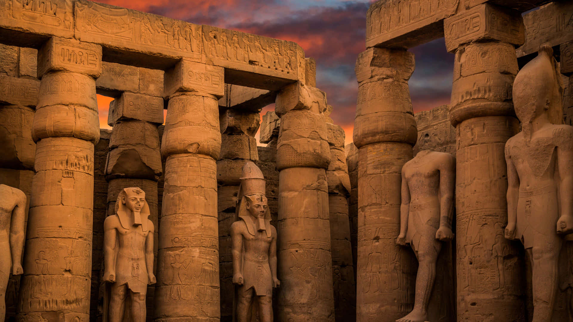Ägyptenim Antiken Stil Mit Einer Auflösung Von 3840 X 2160 Als Hintergrundbild