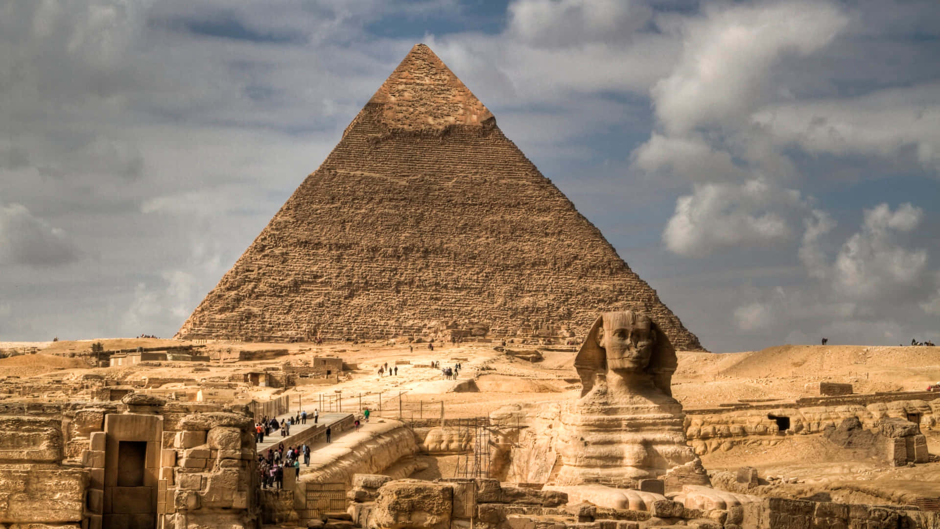 Oldegyptisk farao - de frugtbare bredder af Nilen - pryder din skærm Wallpaper
