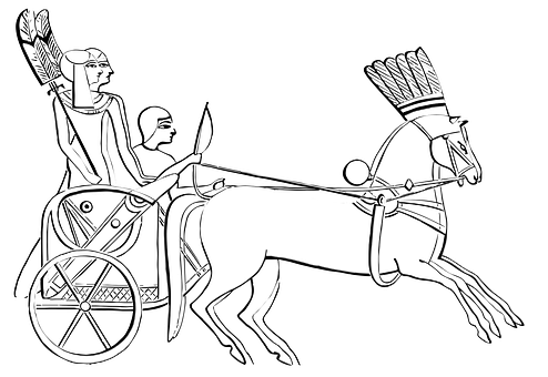 Download Ancient Egyptian Chariot Illustration | Wallpapers.com