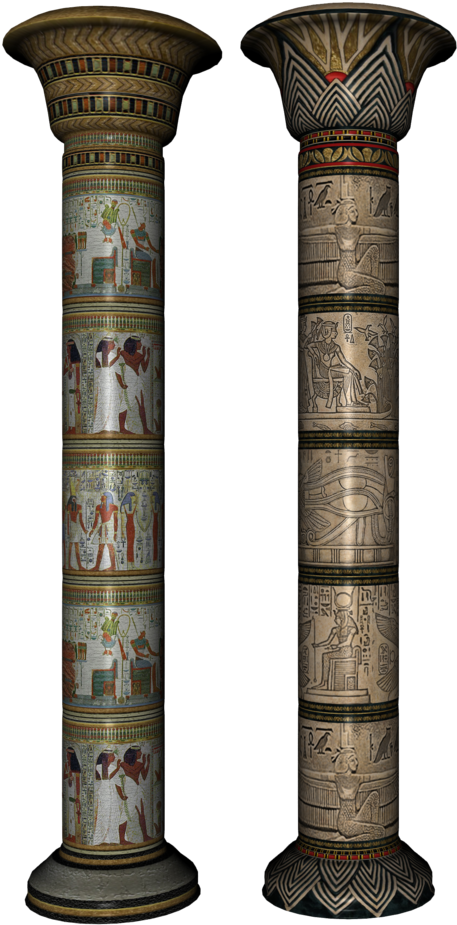 Ancient Egyptian Columns PNG