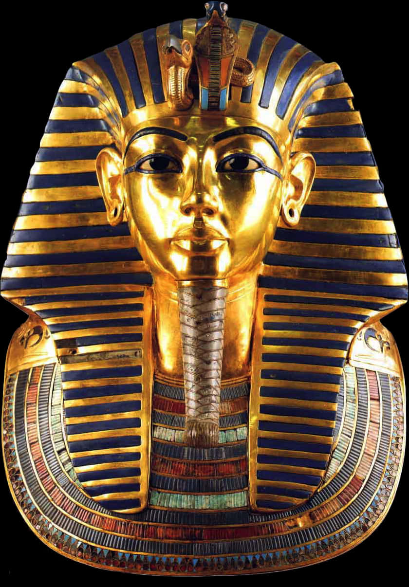 Ancient Egyptian Golden Mask PNG
