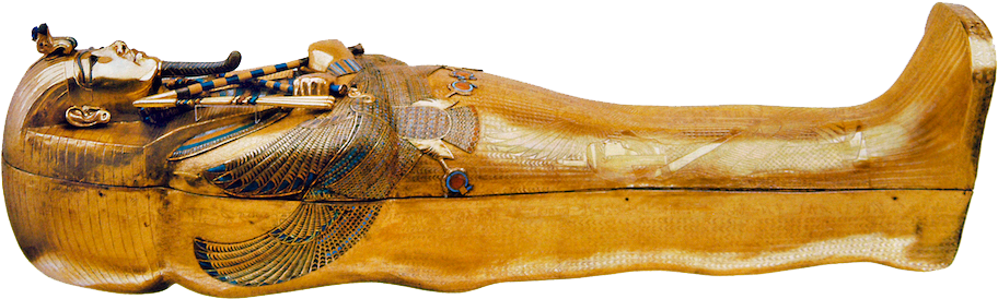 Ancient Egyptian Golden Sarcophagus PNG