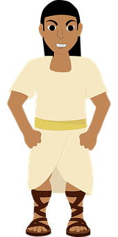 Ancient Egyptian Man Illustration PNG